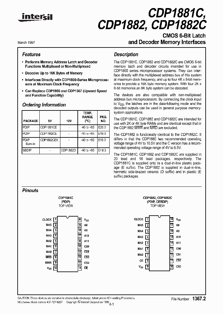 CDP1881C_117927.PDF Datasheet