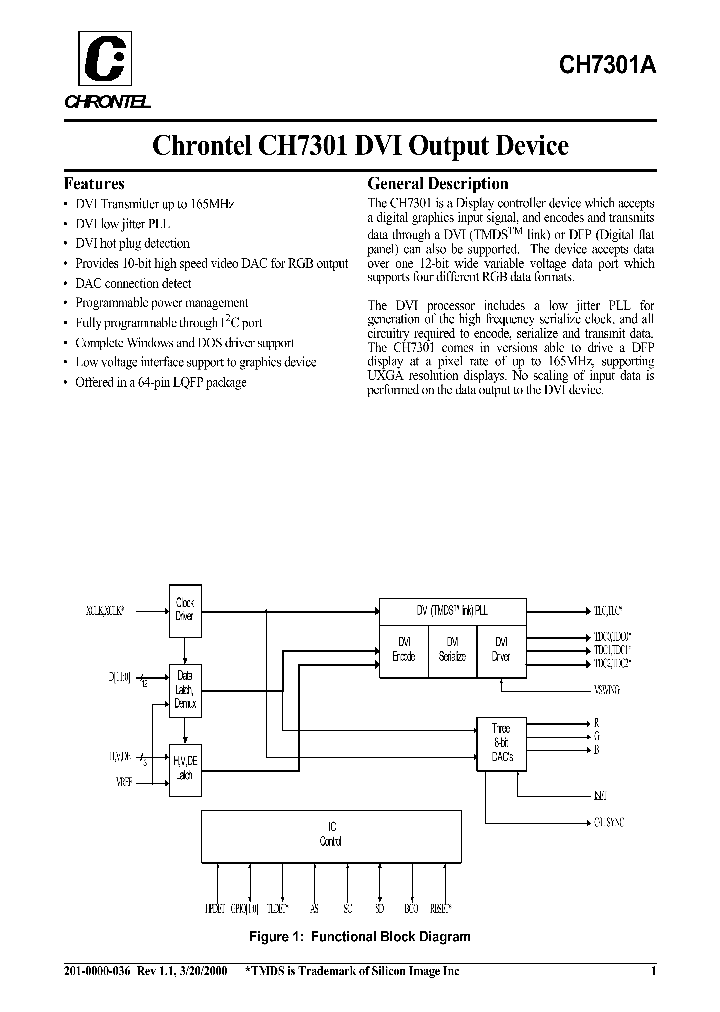 CH7301A_344569.PDF Datasheet