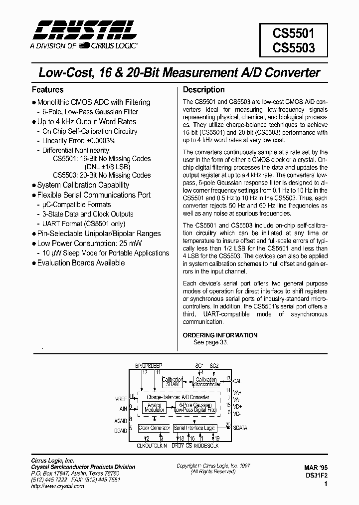 CS5501_199855.PDF Datasheet
