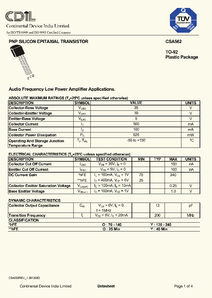CSA562_368909.PDF Datasheet