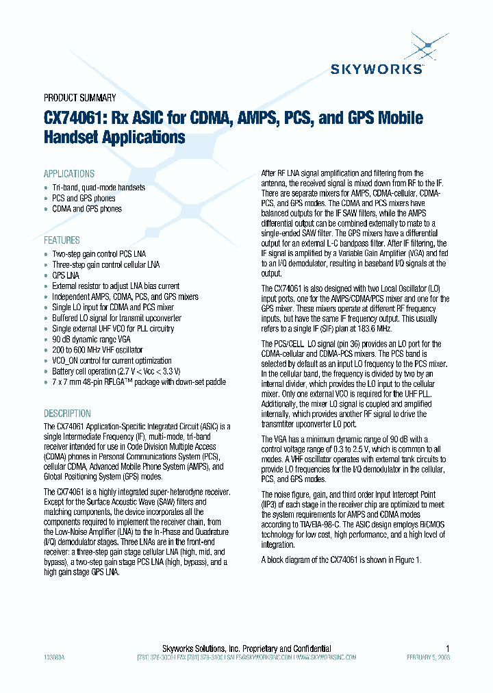 CX74061_333933.PDF Datasheet