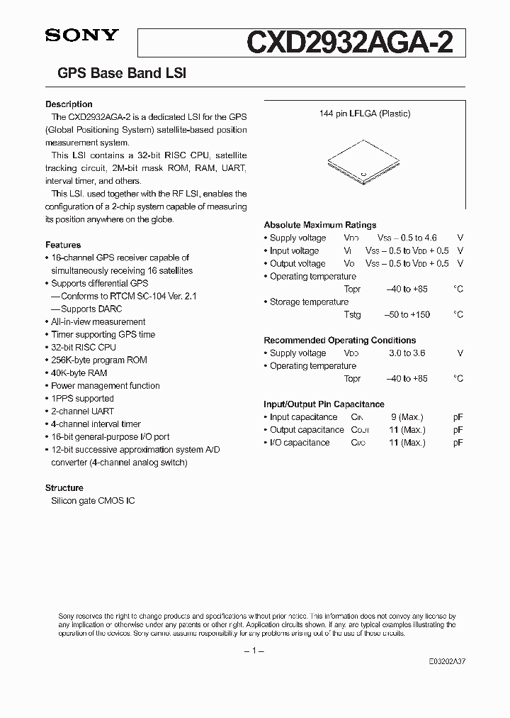 CXD2932AGA-2_314883.PDF Datasheet