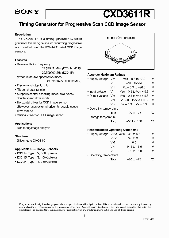 CXD3611R_364692.PDF Datasheet