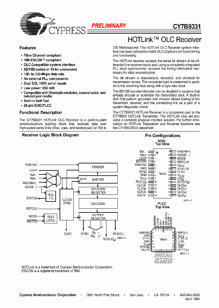 CY7B9331_340596.PDF Datasheet