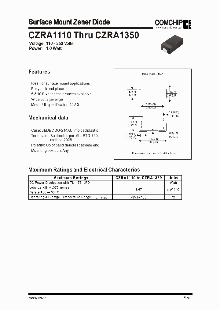 CZRA1160_347560.PDF Datasheet