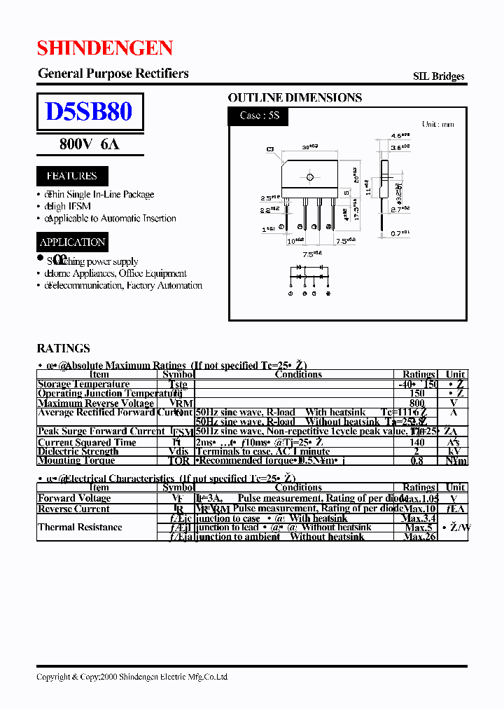 D5SB80_385510.PDF Datasheet