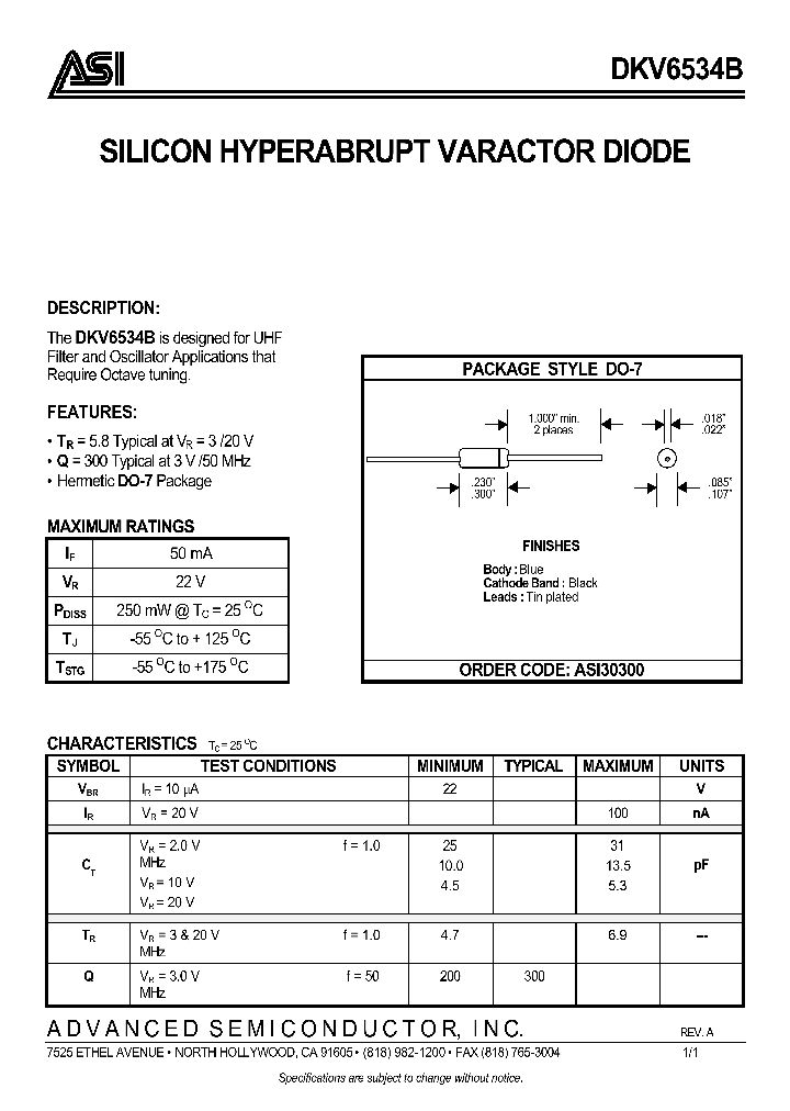 DKV6534B_334724.PDF Datasheet