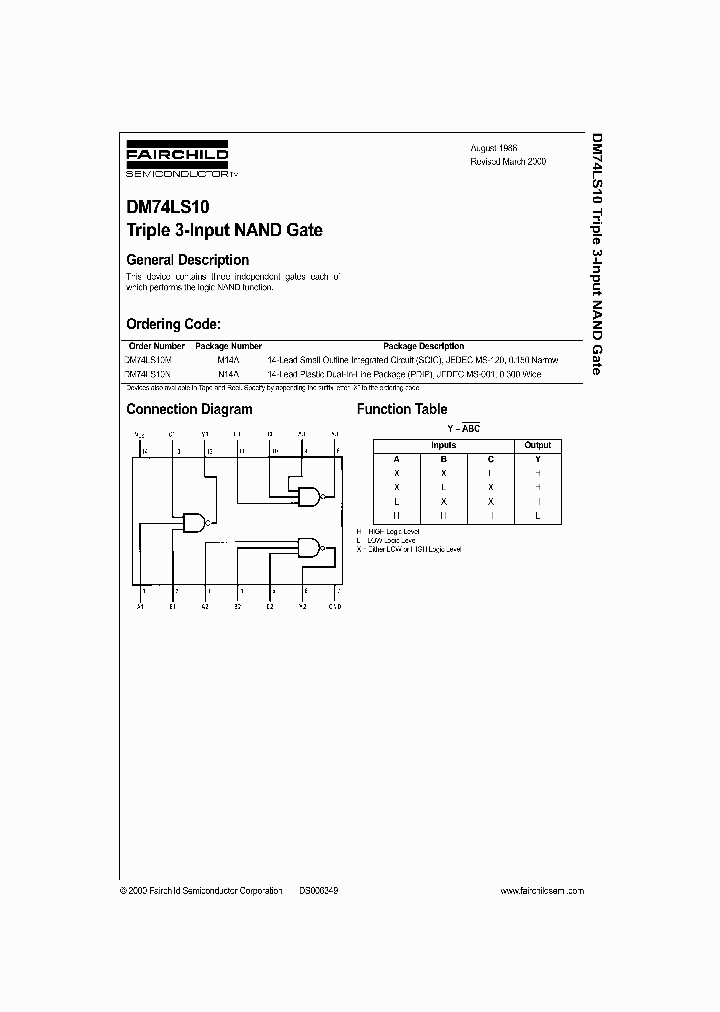 DM74LS10_333309.PDF Datasheet