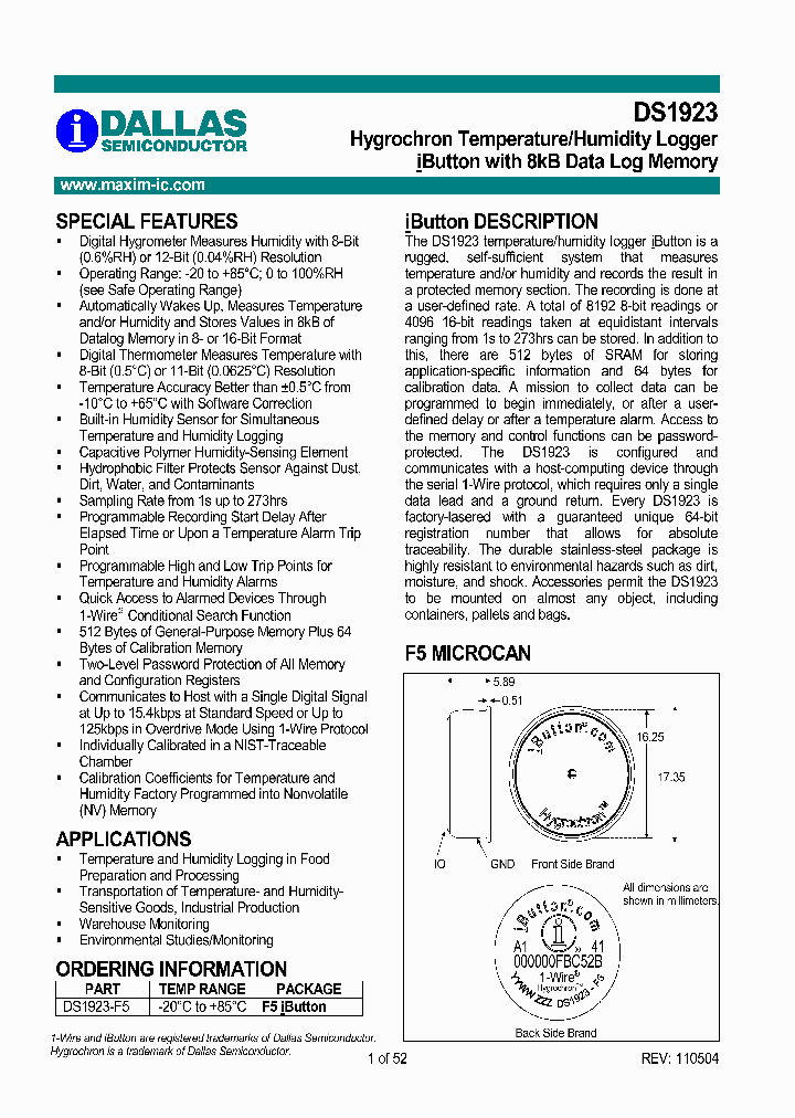 DS1923_358235.PDF Datasheet
