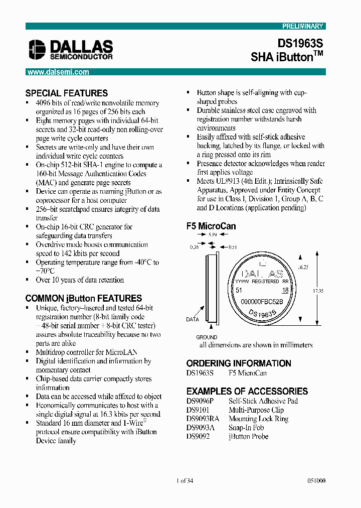 DS1963S_349768.PDF Datasheet