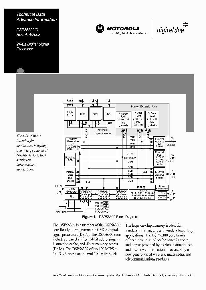 DSP56309D_309697.PDF Datasheet