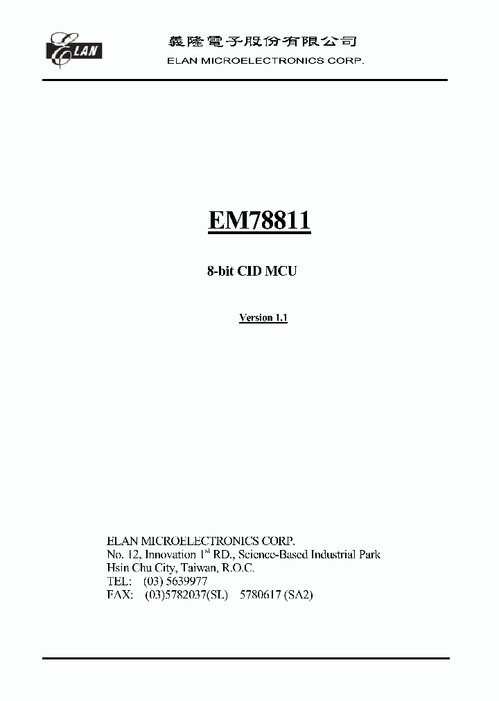 EM78811_317597.PDF Datasheet