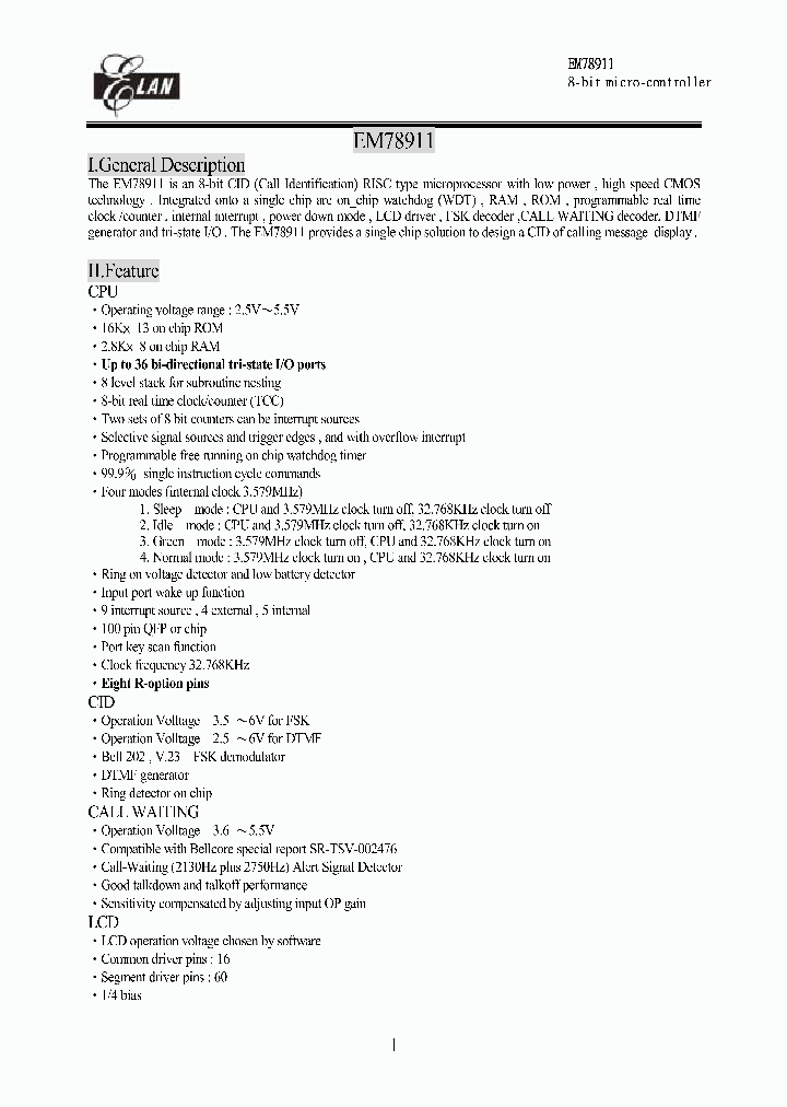EM78911_314006.PDF Datasheet