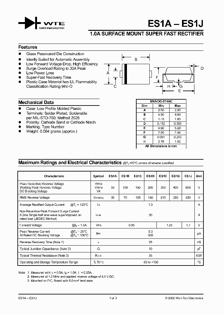 ES1D-T1_168591.PDF Datasheet