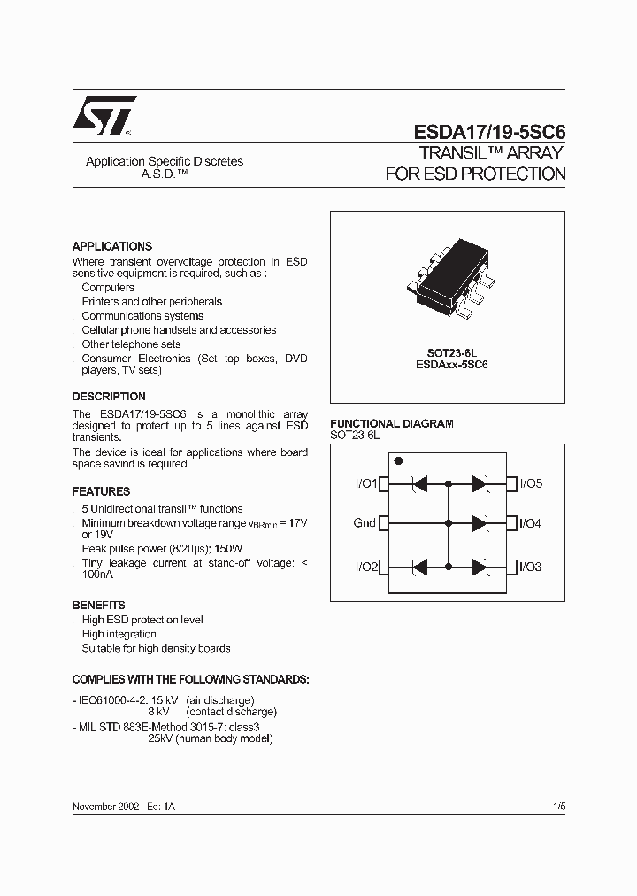 ESDA19-5SC6_338816.PDF Datasheet