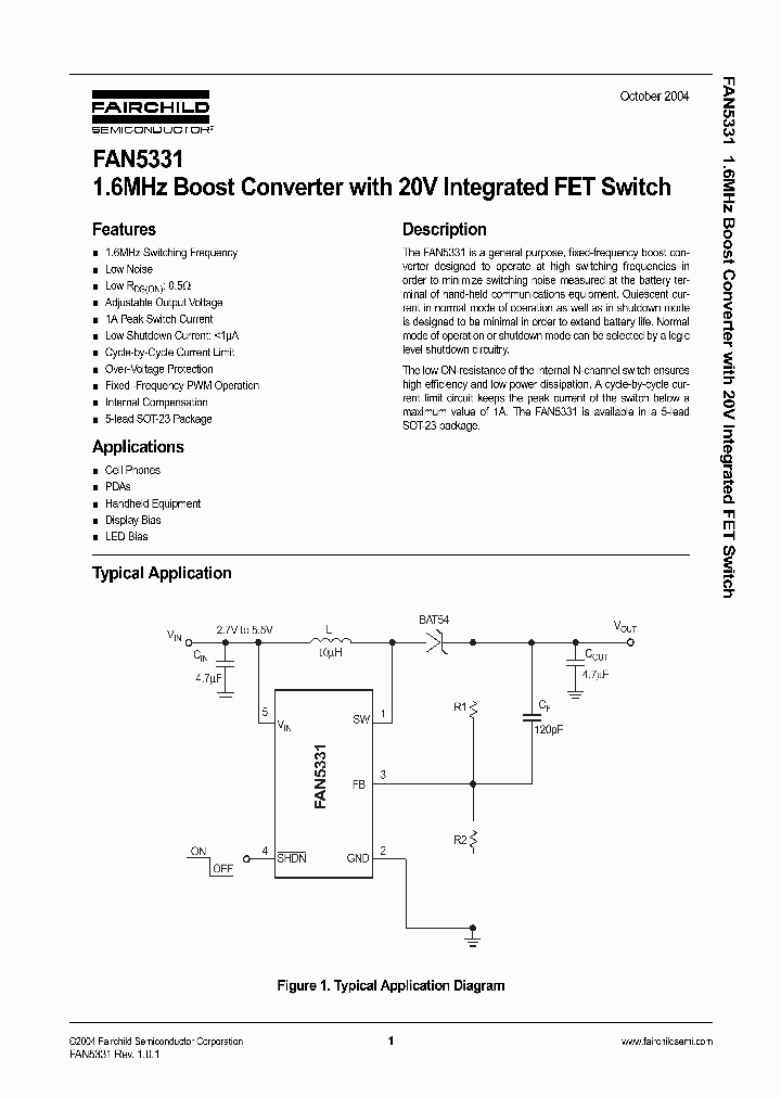 FAN5331_322752.PDF Datasheet