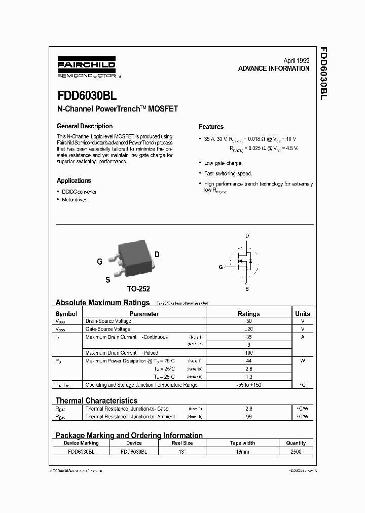 FDD6030_365152.PDF Datasheet