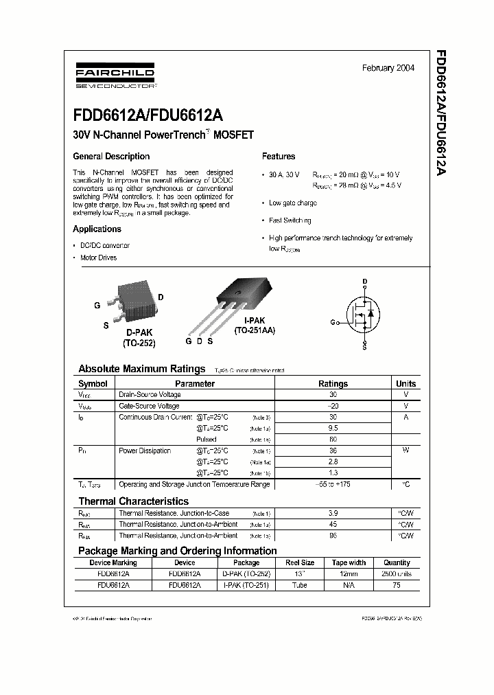 FDU6612A_61476.PDF Datasheet