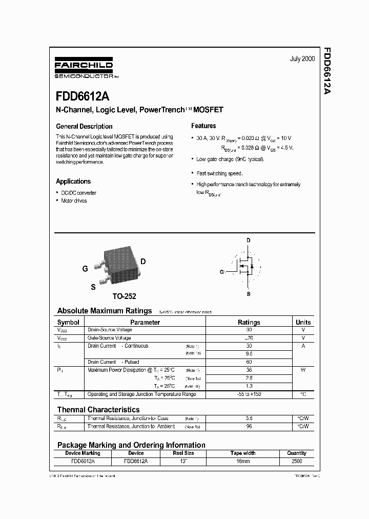 FDD6612A_321589.PDF Datasheet