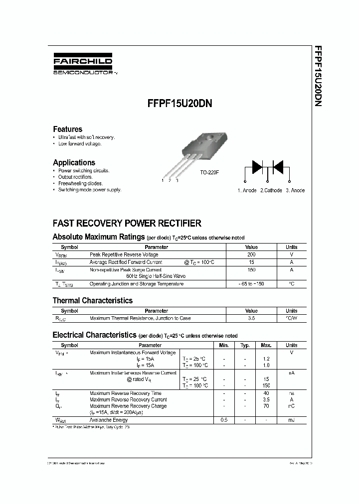 FFPF15U20DN_360426.PDF Datasheet