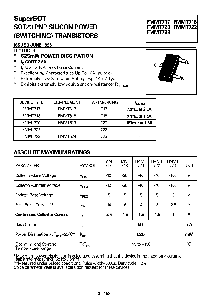 FMMT723_74238.PDF Datasheet