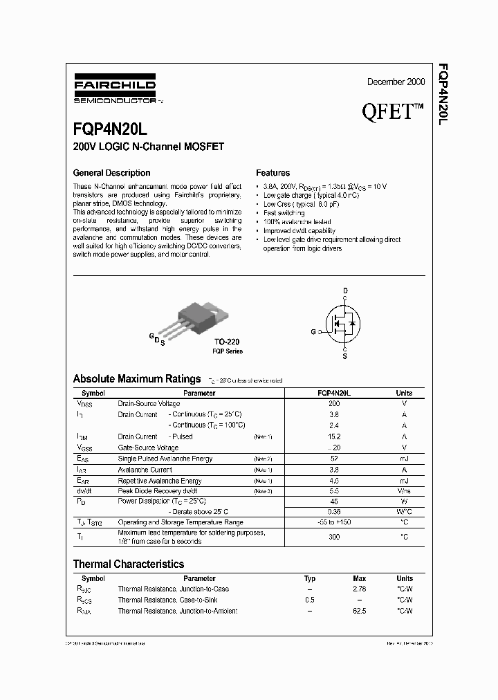FQP4N20L_333052.PDF Datasheet
