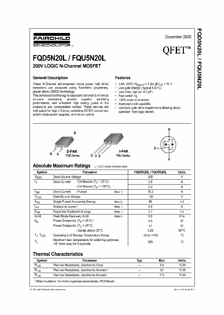 FQD5N20L_38788.PDF Datasheet