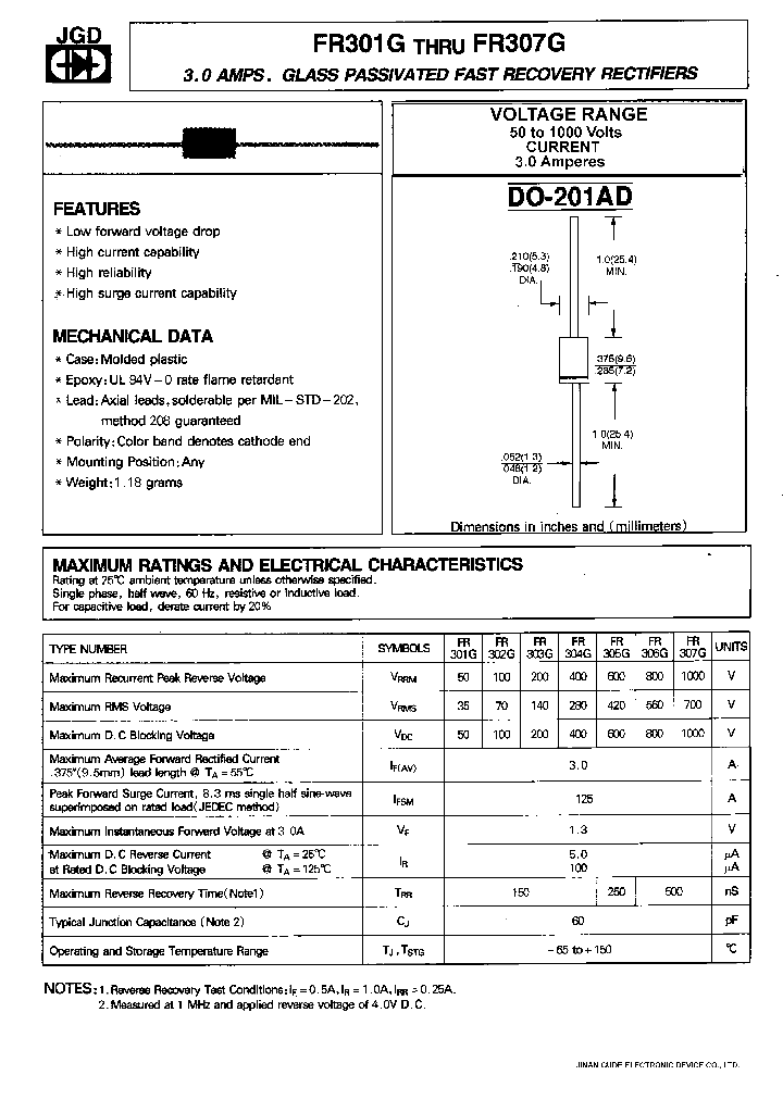 FR301G_332625.PDF Datasheet
