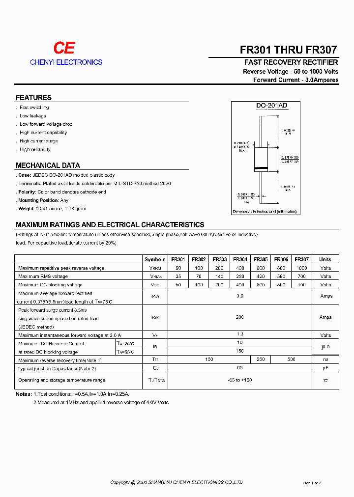 FR307_327206.PDF Datasheet