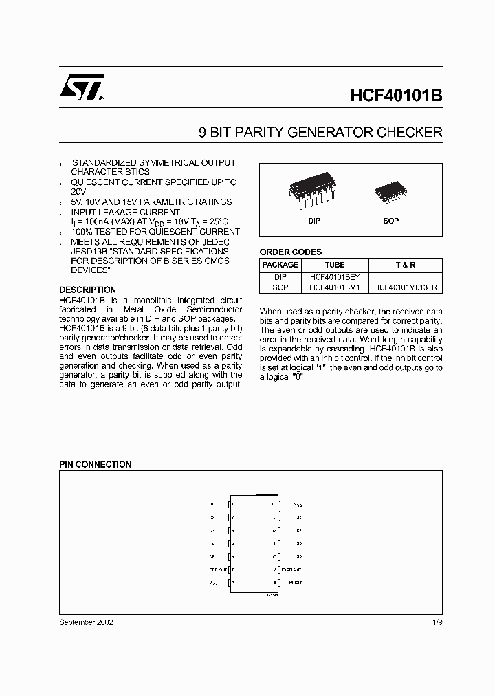 HCF40101_308834.PDF Datasheet