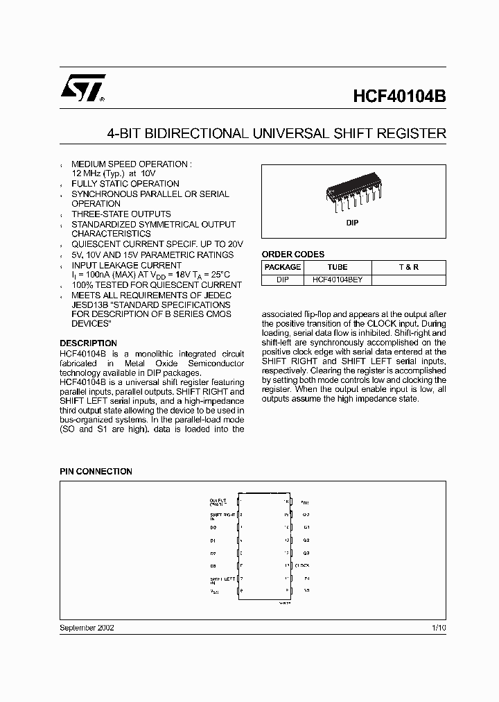 HCF40104_335459.PDF Datasheet
