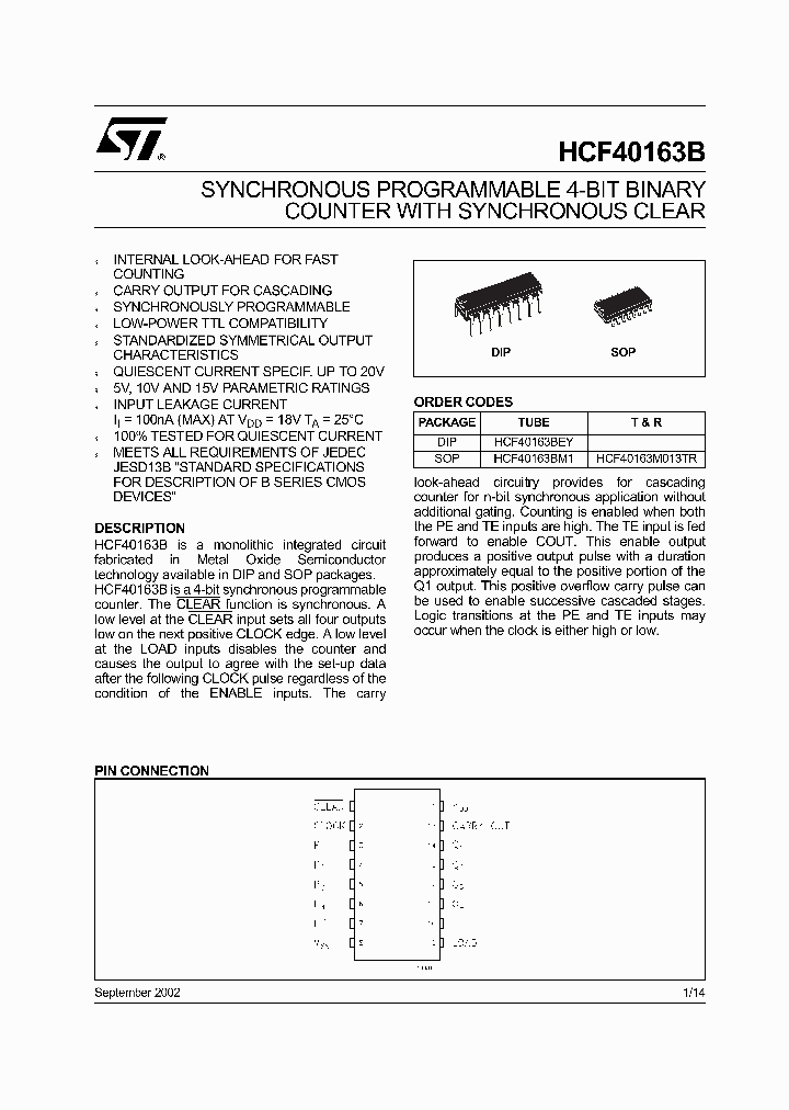 HCF40163_318863.PDF Datasheet