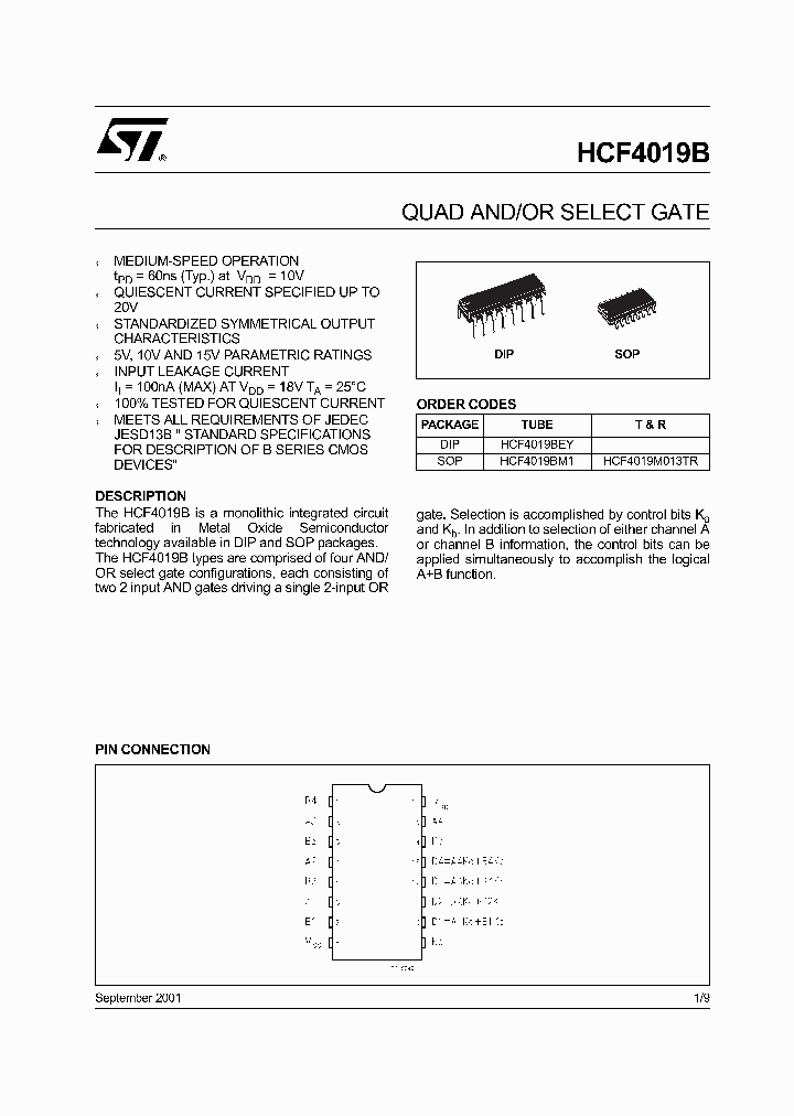 HCF4019_335092.PDF Datasheet