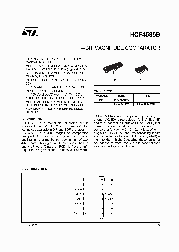 HCF4585_315921.PDF Datasheet