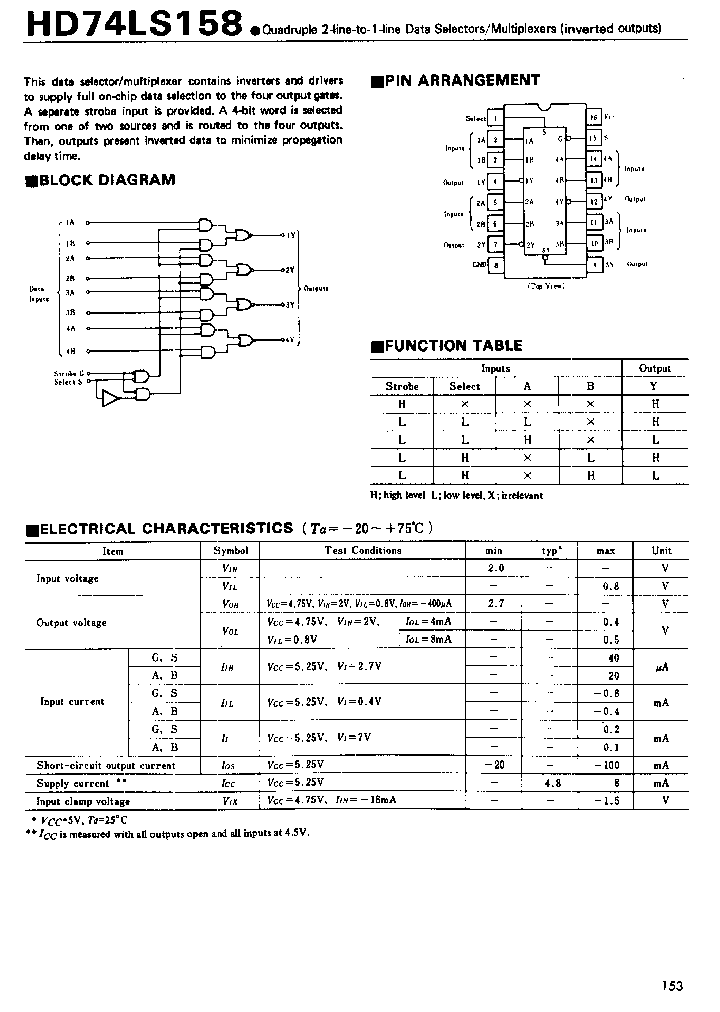 HD74LS158_306341.PDF Datasheet