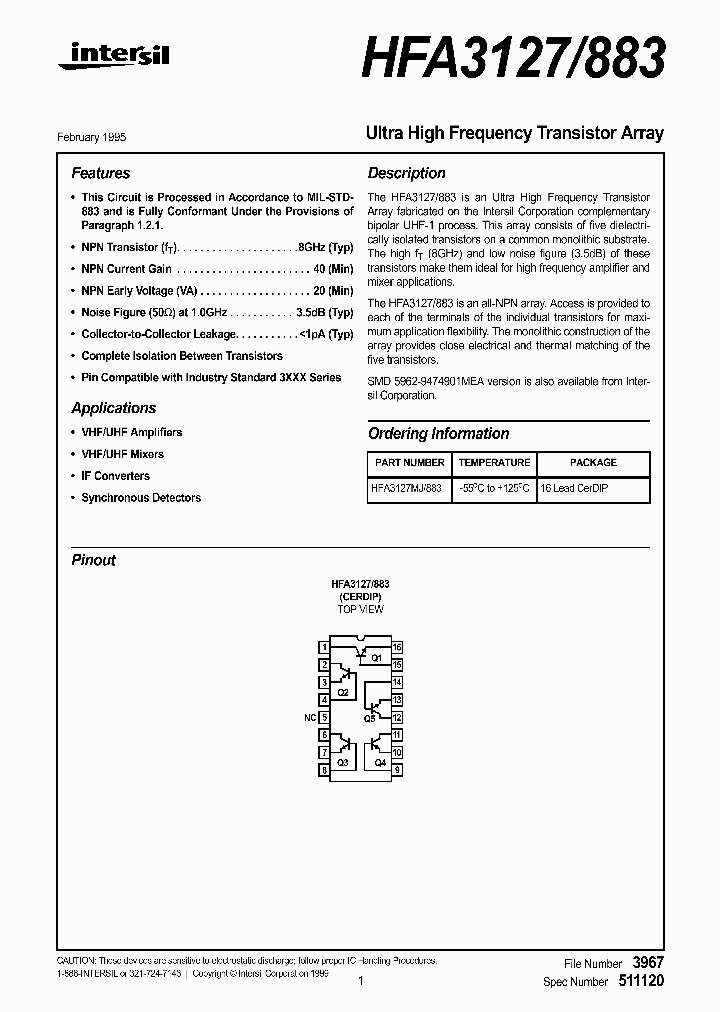 HFA3127_138949.PDF Datasheet