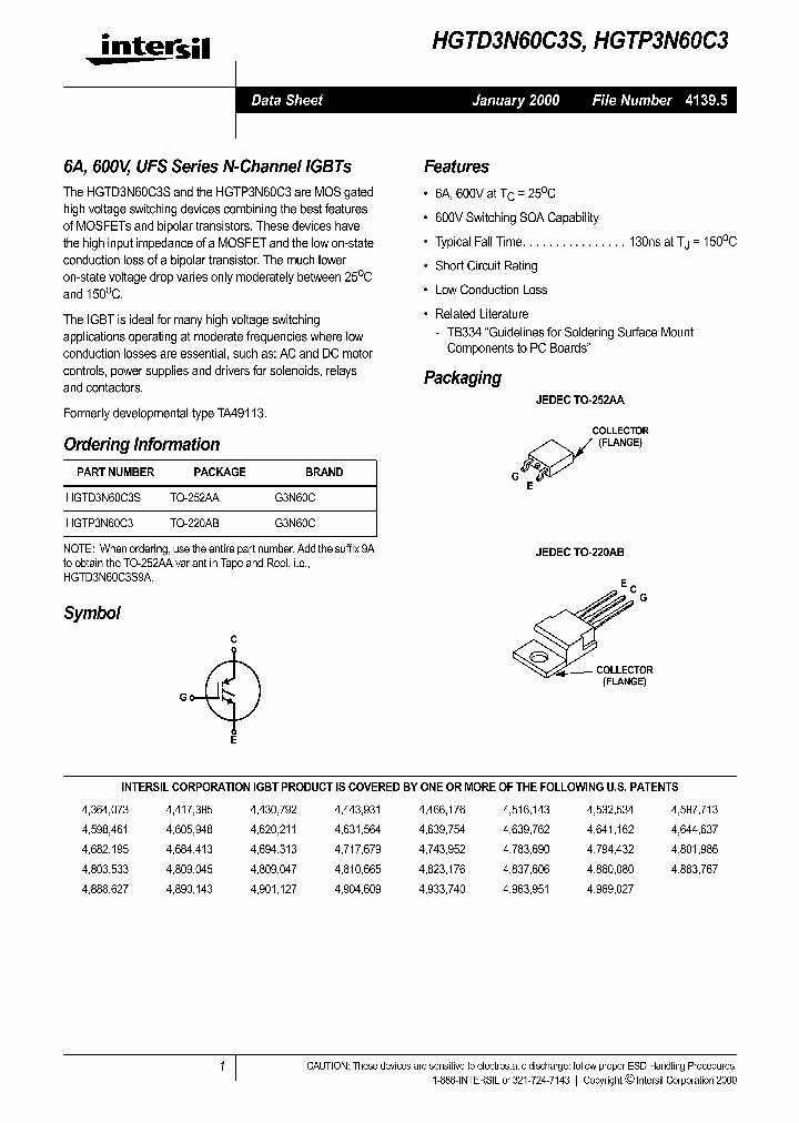 HGTP3N60C3_331653.PDF Datasheet