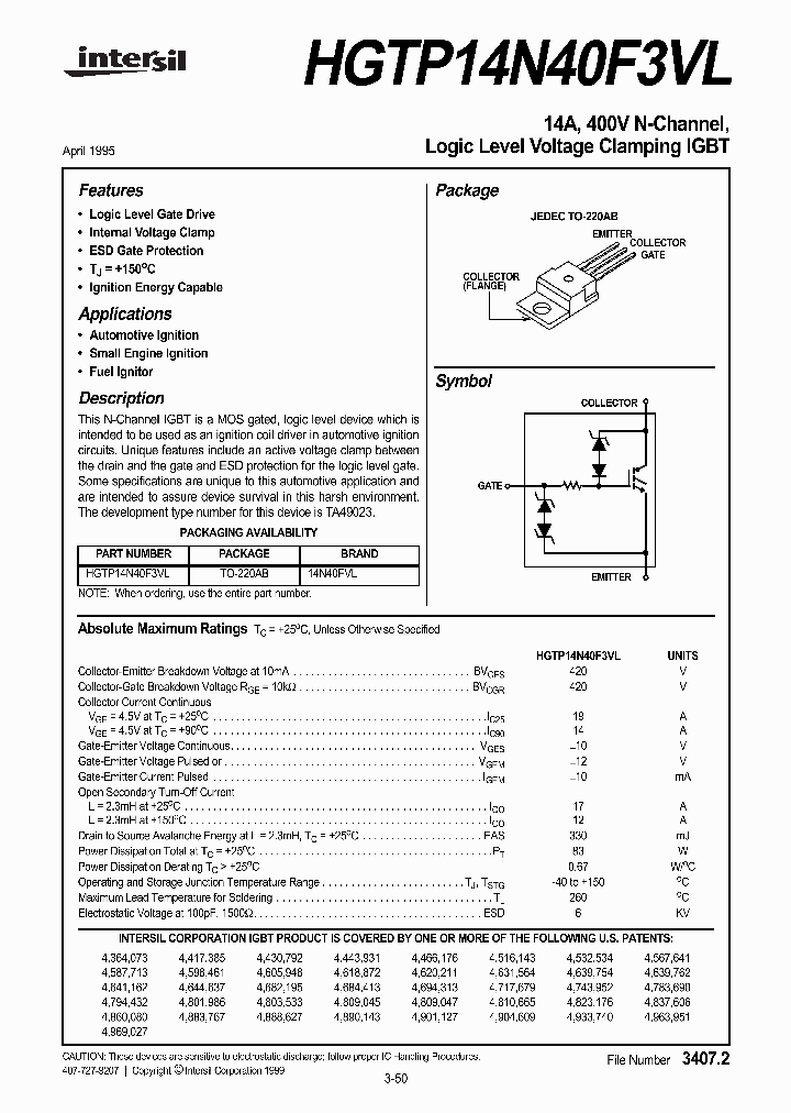 HGTP14N40F3VL_312636.PDF Datasheet