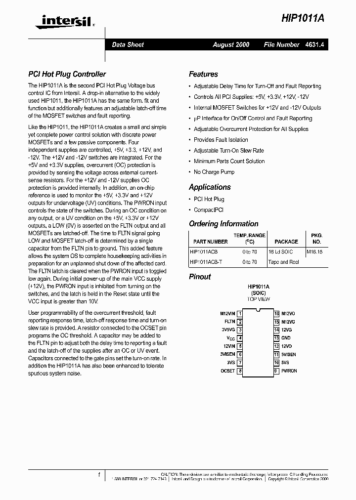 HIP1011A_314967.PDF Datasheet
