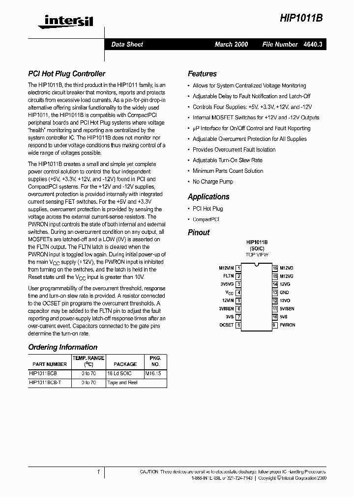 HIP1011B_114749.PDF Datasheet