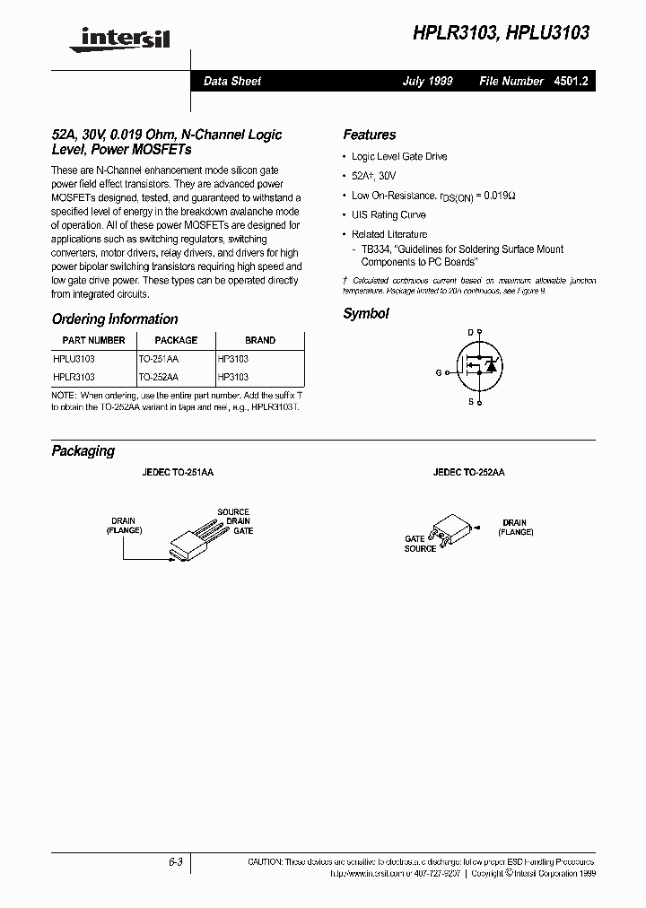 HPLU3103_321830.PDF Datasheet
