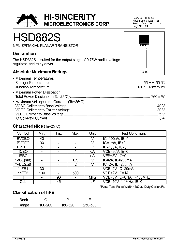 HSD882S_342214.PDF Datasheet