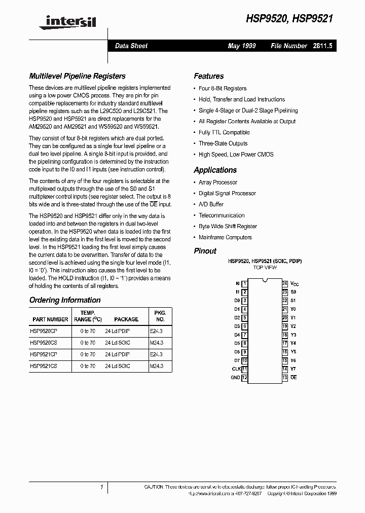 HSP9520_146396.PDF Datasheet