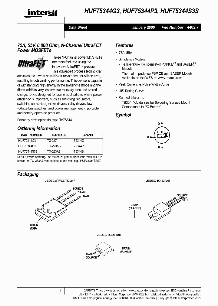 HUF75344S3S_308471.PDF Datasheet
