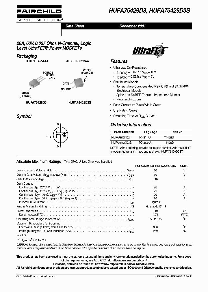 HUFA76429D3S_364932.PDF Datasheet