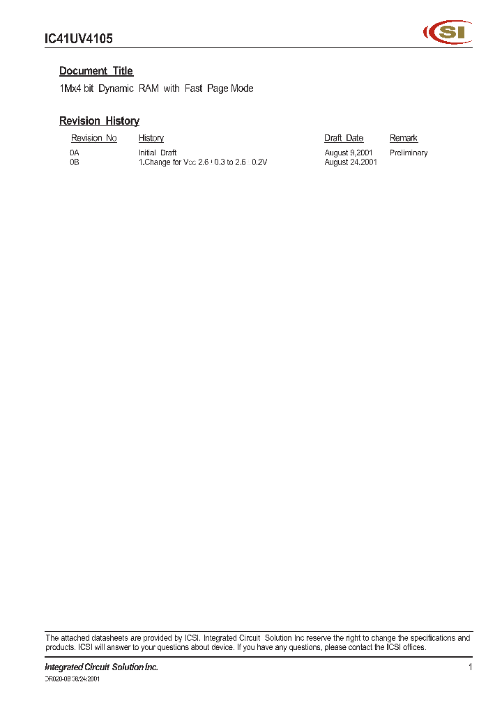 IC41UV4105_336788.PDF Datasheet