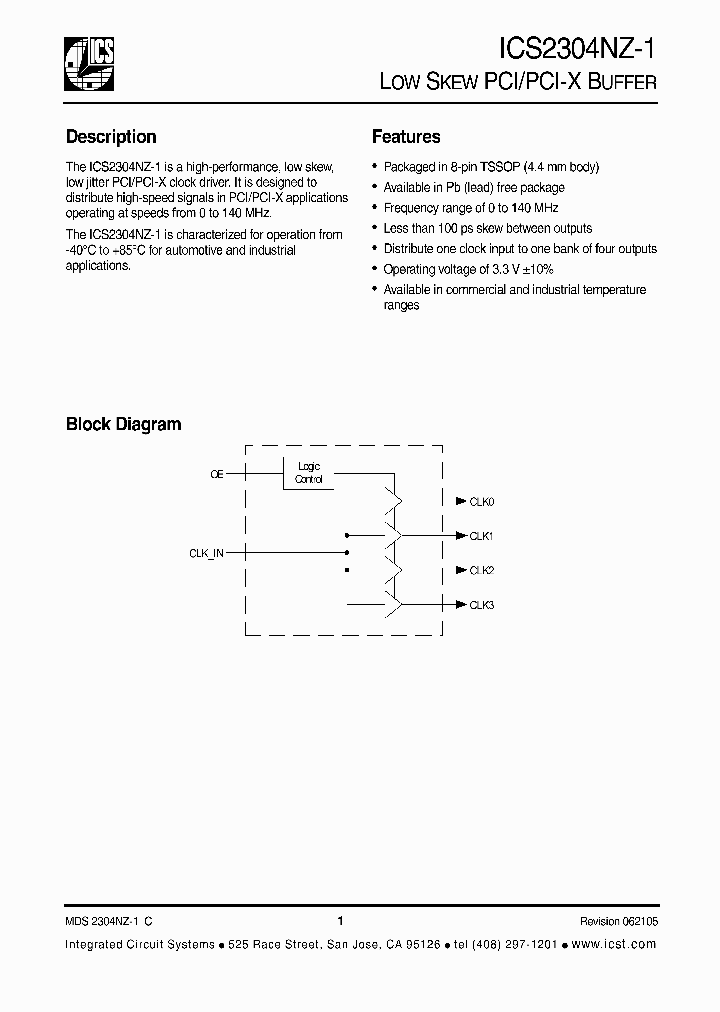 ICS2304NZ-1_359046.PDF Datasheet