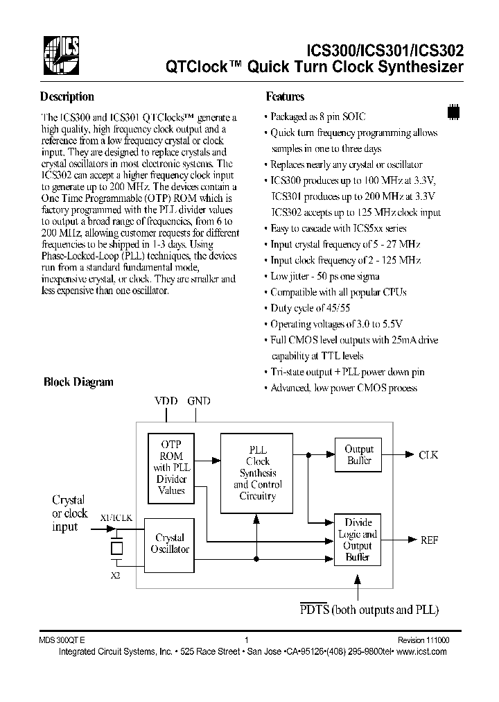 ICS302M_42750.PDF Datasheet