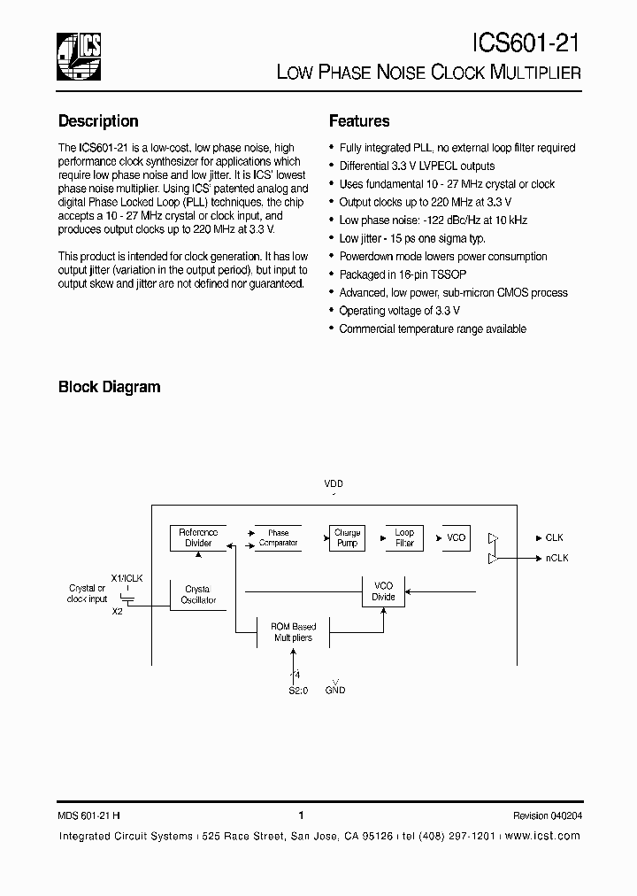 ICS601-21_334462.PDF Datasheet