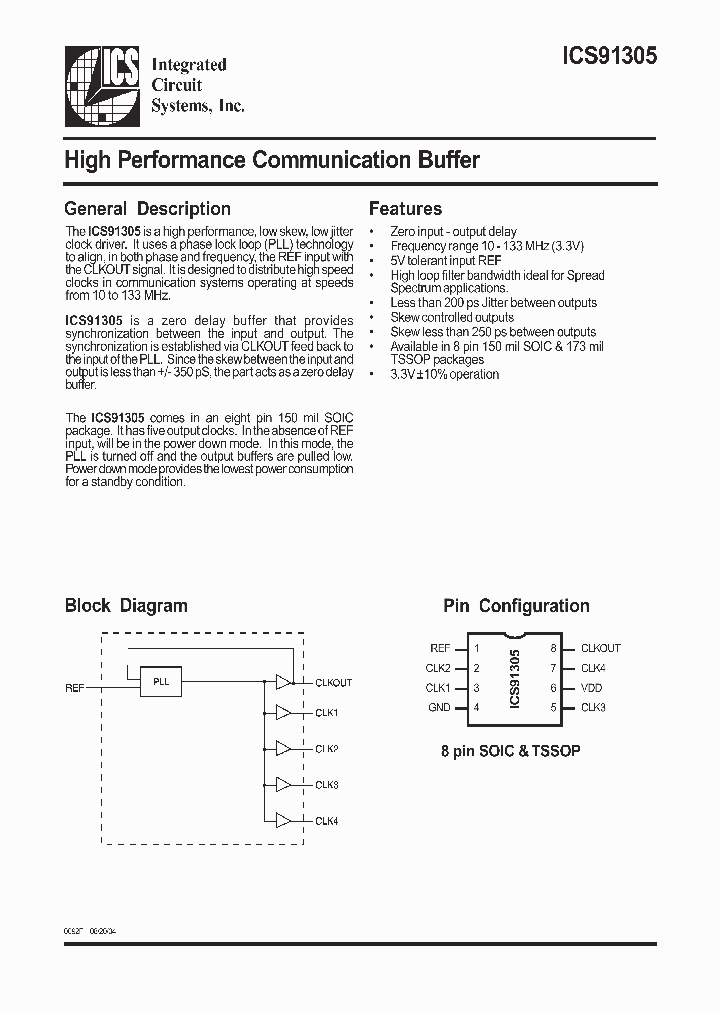 ICS91305_331225.PDF Datasheet